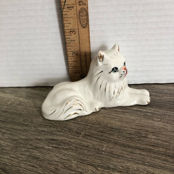 Vtg Porcelain Hand Painted Persian Cat - Picture 11 of 12